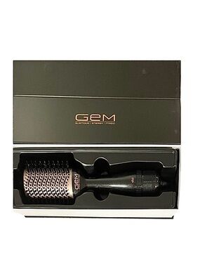 NWOT-Gem Hot Air Styling Brush for Dry Style Volume Black/Rose Gold